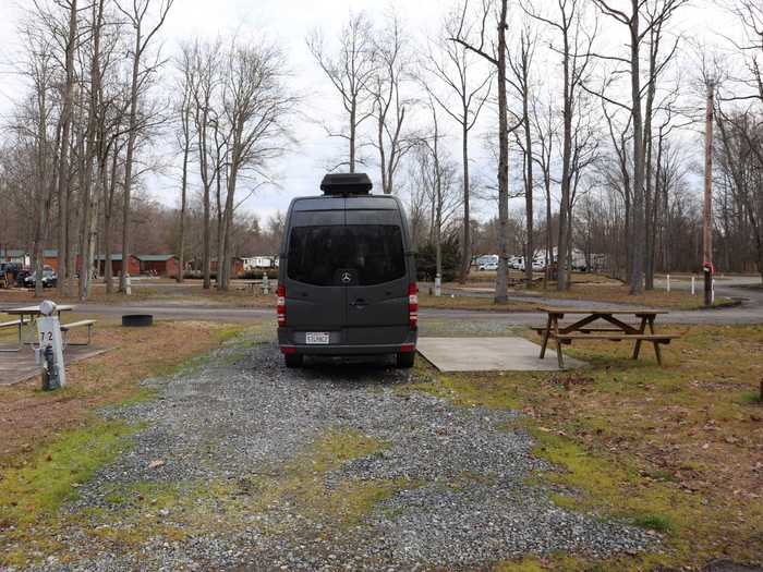 When I looked around, I was surprised that the campground looked largely empty.