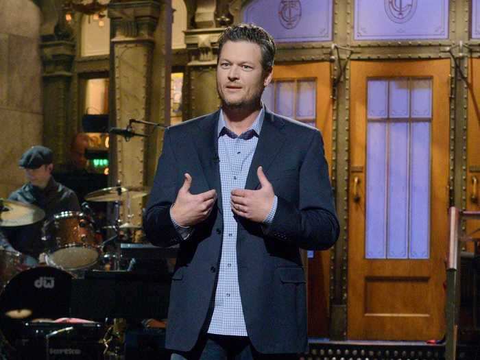 Blake Shelton called himself the "Justin Bieber of country music" when he hosted on January 24, 2015, during season 40.