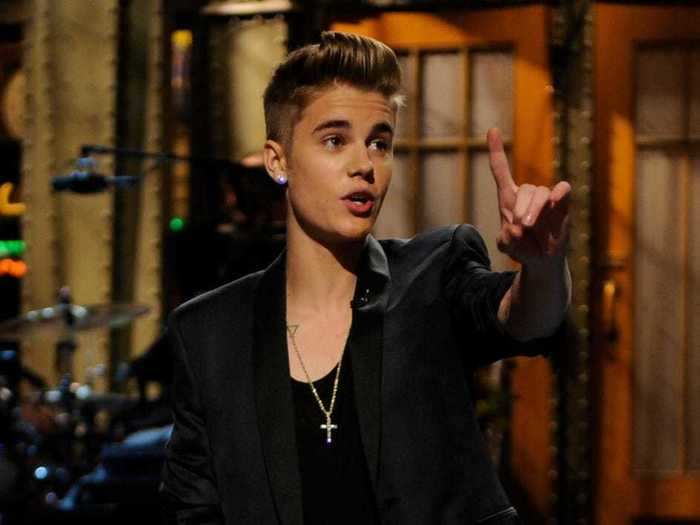 That same season, Justin Bieber also pulled double duty on February 9, 2013.