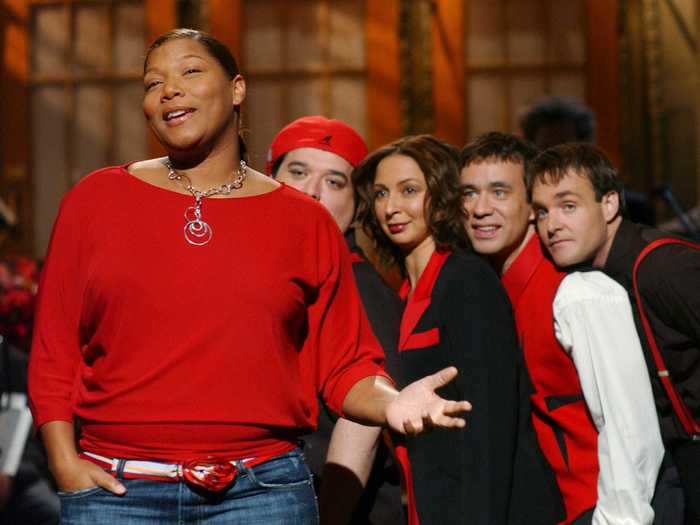 Queen Latifah added her name to the list on October 9, 2004, during the show