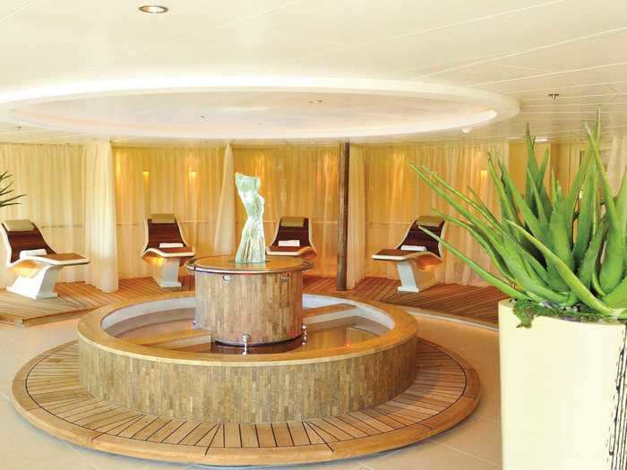 The ship has several amenities to keep passengers entertained while out at sea, including a card room, a salon, a gym, a club, and bars.