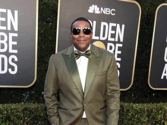 Kenan Thompson looked dapper in a green suit.