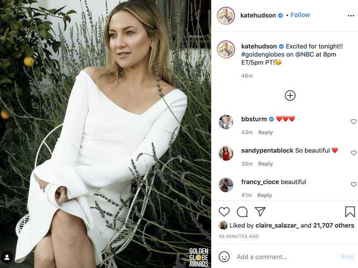 Kate Hudson showed off her California roots in a boho Proenza Schouler dress.