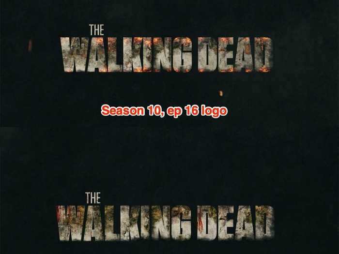 "The Walking Dead" logo changes and evolves again.