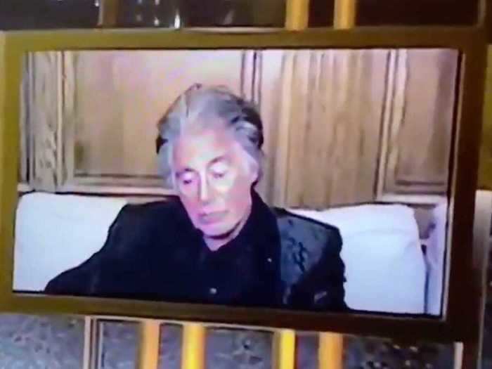 Al Pacino sleeping during the ceremony