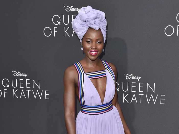 At the Hollywood premiere of her film "The Queen of Katwe," Nyong