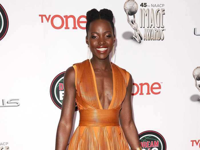 The actress wore a memorable orange dress to the 2014 NAACP Image Awards.