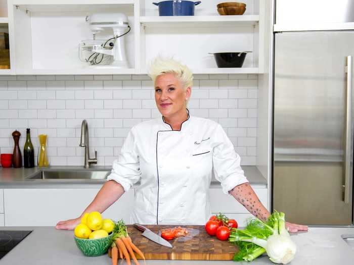 Anne Burrell was sued by former employees who said she called female workers foul names.