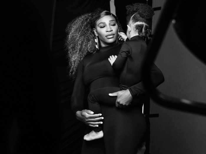 "Being on set with Olympia to shoot this campaign meant so much to me, and it is a moment together I will never forget," Serena said. "She is Mini Serena; she