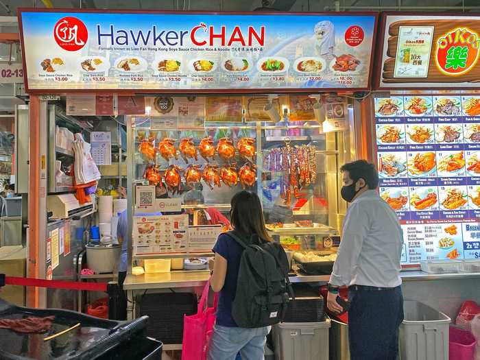 Finally, I found Hawker Chan, an assuming hawker stall like any of the hundreds of other stalls in the food center.