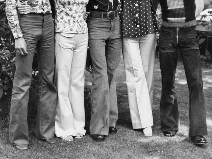 1972: Bell bottoms made their way into the spotlight.