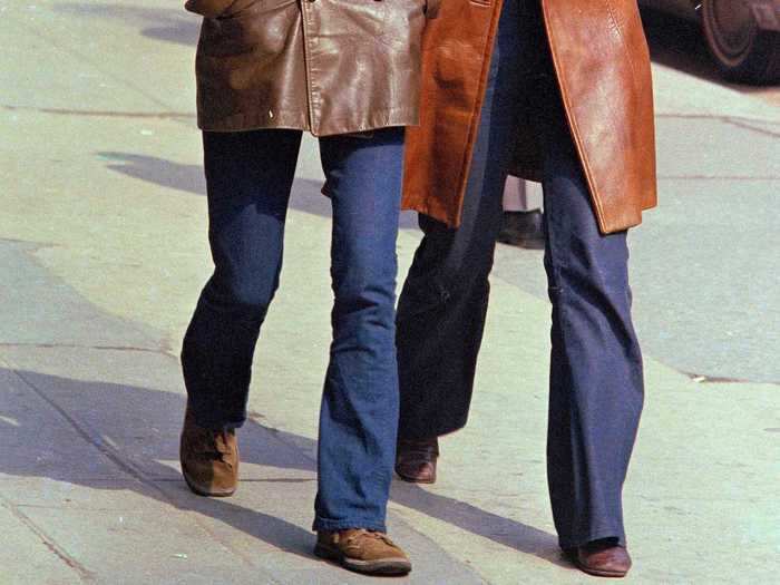 1969: Flared jeans came back.