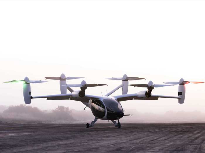 Its flagship product is an eVTOL that promises to fly four passengers up to 150 miles. Joby says the top cruising speed will be 200 miles per hour and the aircraft can fly up to 15,000 feet above sea level.