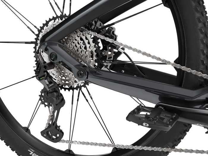 The e-bike can also apparently change gear quickly thanks to its Shimano XT 12-fold mechanical shifting system.