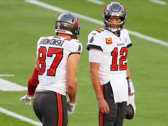 December 2020: Brady nails an impersonation of his buddy Gronk.