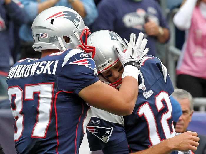 2010: Rob Gronkowski is drafted by the New England Patriots, officially starting his legendary career and friendship with Tom Brady.