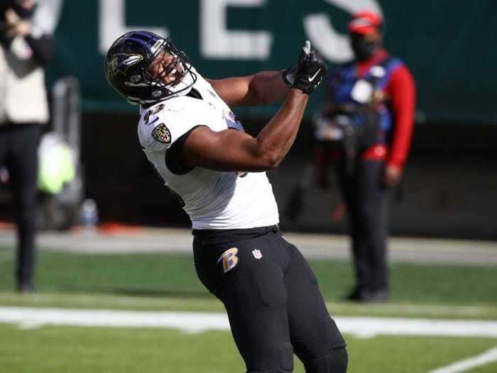 Calais Campbell racked up four sacks and 24 tackles for the Baltimore Ravens in his first eight games of 2020.