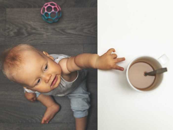 One pediatrician also suggests keeping an eye on any hot foods at the edge of the counter.