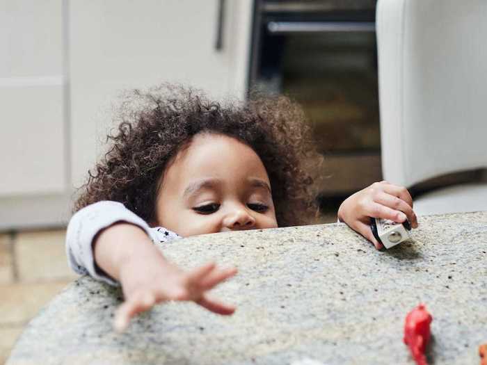 Steer clear of keeping knives on the counter. Instead, place them up high and out of a child