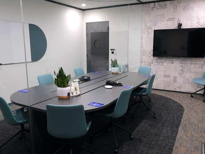 In the meeting rooms that are designed to host outside visitors who are meeting with Connect@Changi guests, the two groups will be separated by an air-tight glass panel, and each side of the room has its own separate ventilation system.