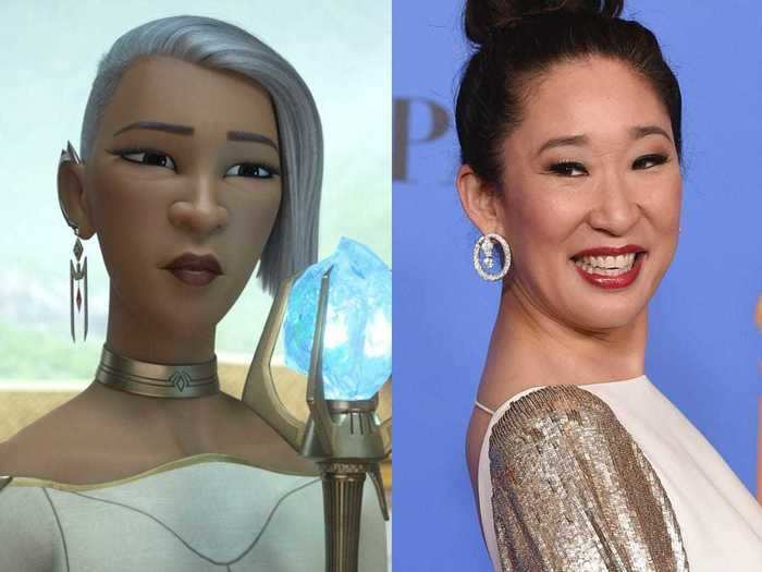 Virana, the chief of Fang, is played by Sandra Oh.