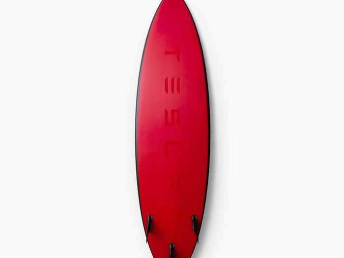 Forget cars. Tesla briefly put up 200 surfboards for sale at $1,500 each.