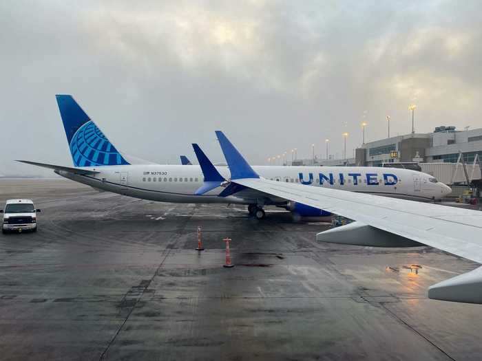 Flight attendants once again stressed the importance of mask-wearing during the pre-departure briefing. United has banned over 600 passengers as of mid-January for not wearing masks, the second most of any US airline that shared its statistics with Insider.