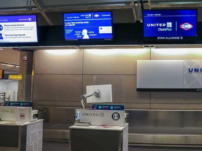 Even signage above the check-in area was promoting proper face-covering rules. It was an impressive overhaul and more so than I