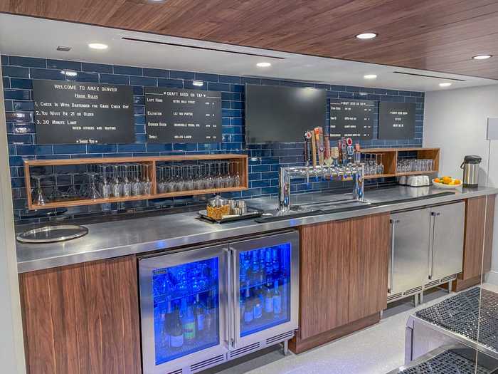 This craft beer bar, one of two bars in the lounge, only serves up local brews.