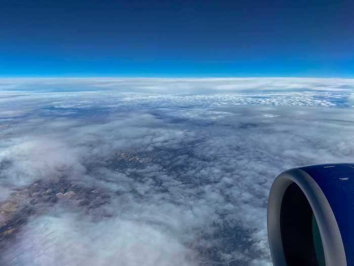 The rest of the flight was peaceful as the cabin was incredibly quiet.