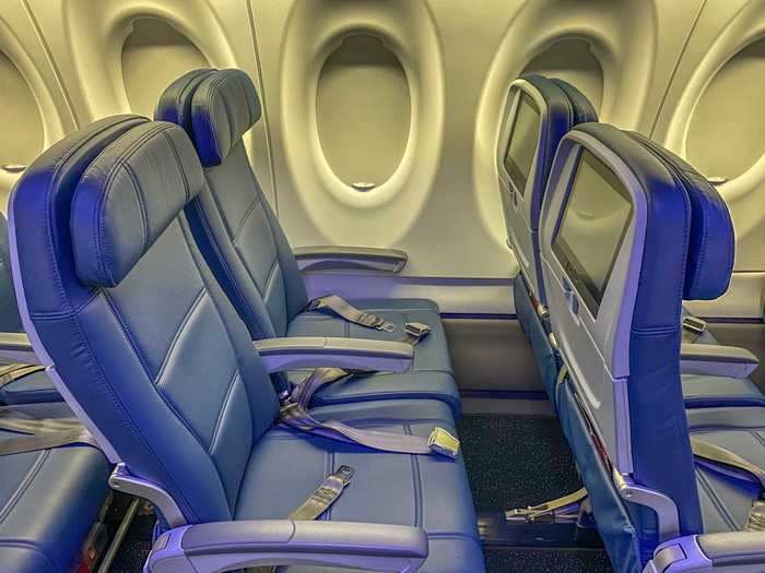 Couples traveling together might prefer the two-seat pair so they don