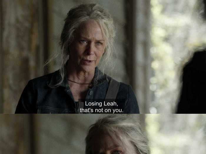 Carol tells Daryl the same thing that Rick told him years ago.