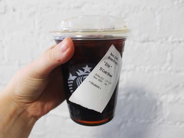 The cold brew was simple but packed a punch.