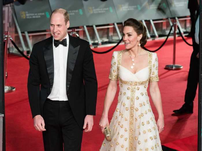 Prince William and Kate Middleton both looked elegant at the awards show.