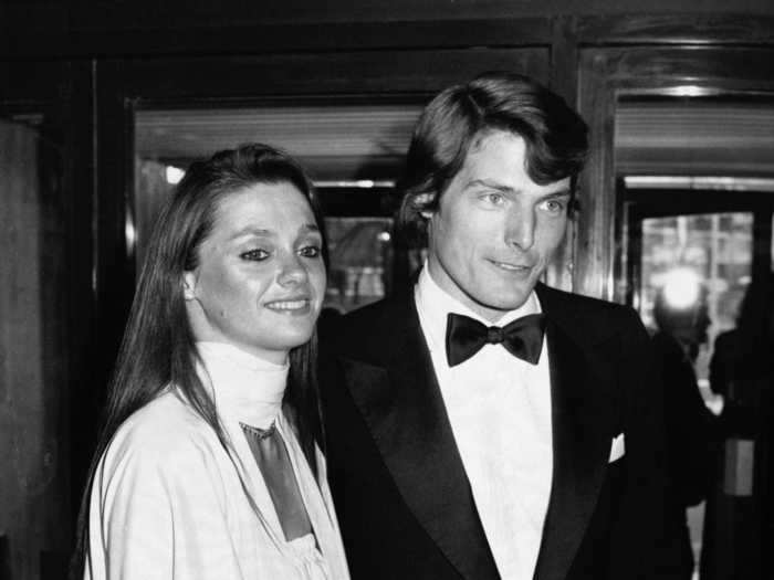 Christopher Reeve looked dapper in a classic tux as he attended the 1979 BAFTAs with his girlfriend, Gae Exton.