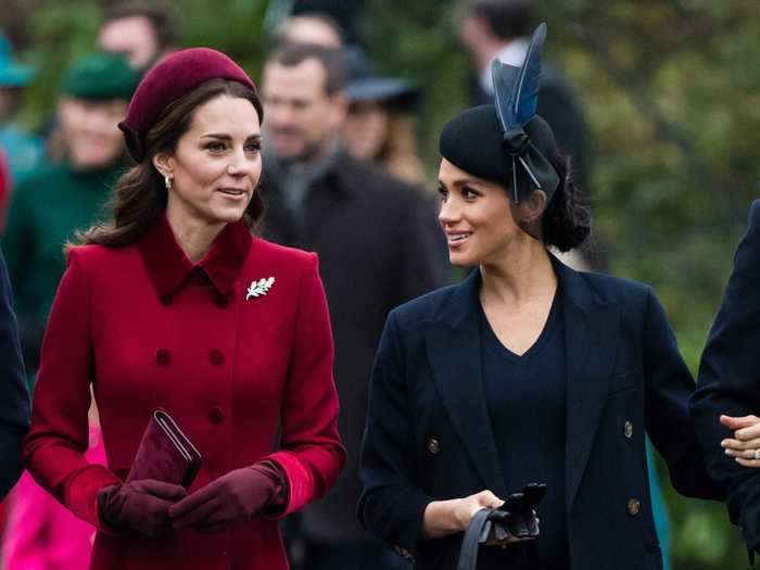 December 25, 2018: Markle and Middleton seemed to put feud rumors to rest when they appeared together for a Christmas Day service.