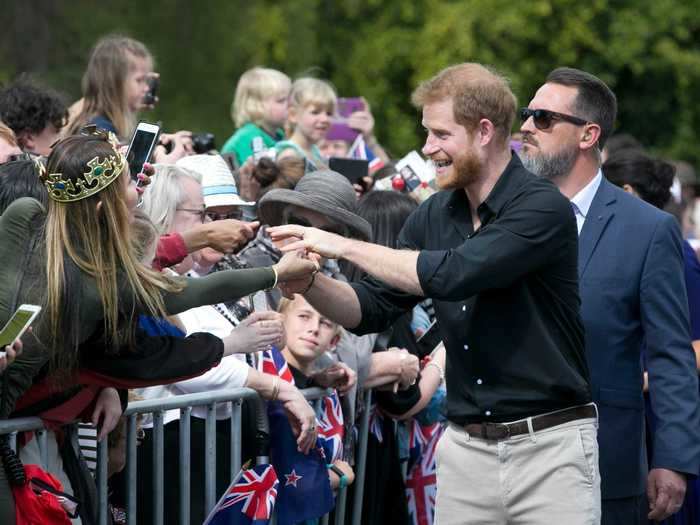 The palace only provides security to working royals with titles.