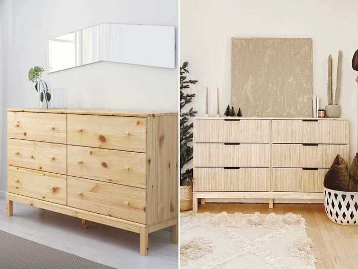 One Ikea fan transformed a simple dresser into a customized, fluted centerpiece for her home.