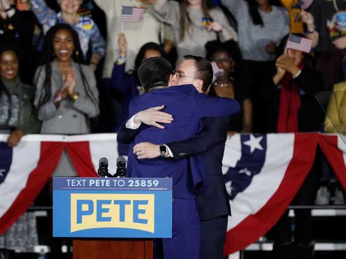 February 3, 2020: Pete won Iowa