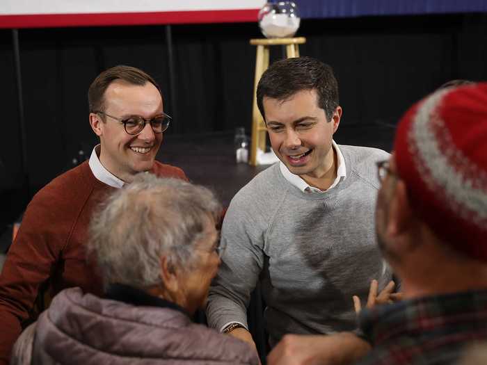 June 16, 2019: Pete and Chasten celebrated their first wedding anniversary while on the campaign trail.