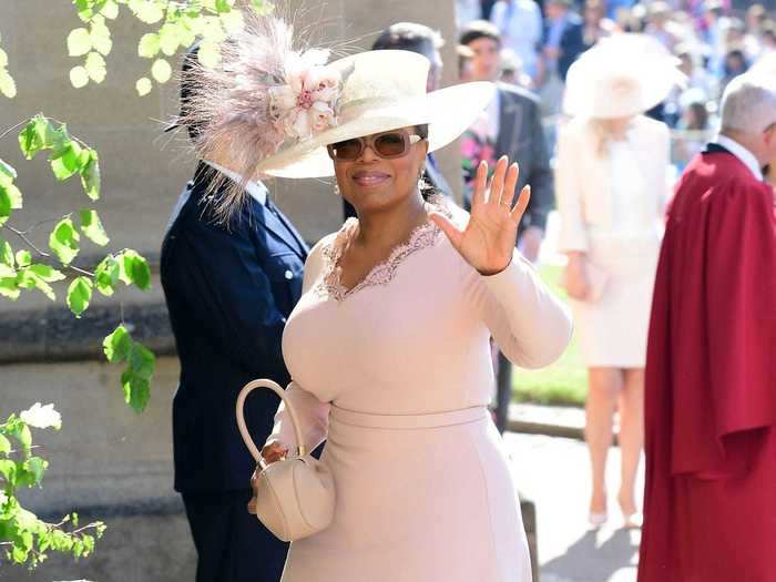 May 2018: Oprah Winfrey attends Prince Harry and Meghan Markle