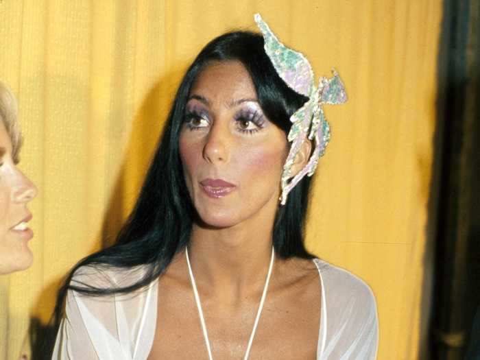 At the 1974 ceremony, Cher looked like a fairy princess with her butterfly clip and detailing on her top.