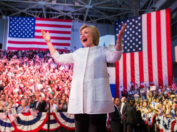 Hillary Clinton is the first woman to have won a presidential primary.