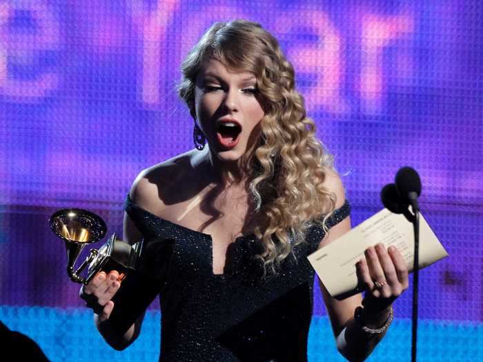 In 2010, Taylor Swift, became the first woman to win Album of the Year twice.