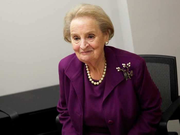 In 1997, Madeleine Albright, the first woman US secretary of state, was sworn in under President Bill Clinton.