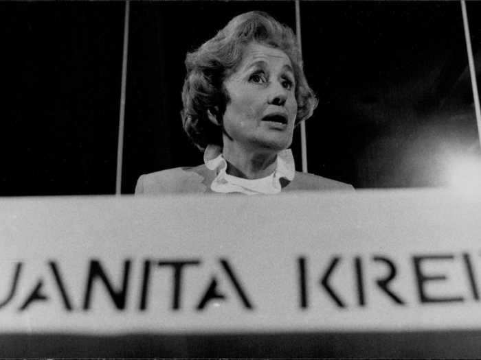 Juanita M. Kreps was the first woman to serve as secretary of commerce.