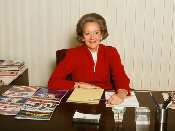 Katharine Graham was the first female Fortune 500 CEO and the first woman to be publisher of a major US newspaper.