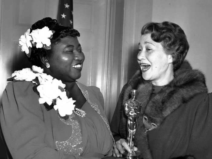 In 1939, Hattie McDaniel became the first African American to win an Academy Award.