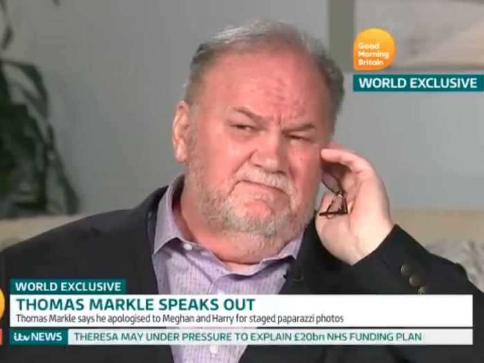 December 2018: Morgan becomes increasingly critical of Markle, and interviews her estranged father on "Good Morning Britain."