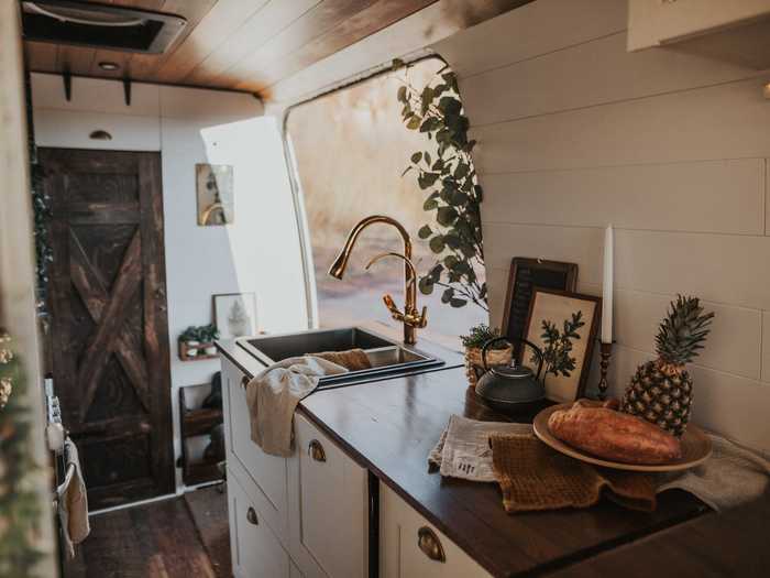 Although the home looks beautiful in images, Indie said she can see the small imperfections and mistakes around the van that remind her of the difficult build.